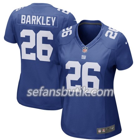 New York Giants Tröjor Saquon Barkley 26 Nike Blå - Dame